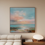 Abstract 714 Canvas Art 60 x 60 cm / Black