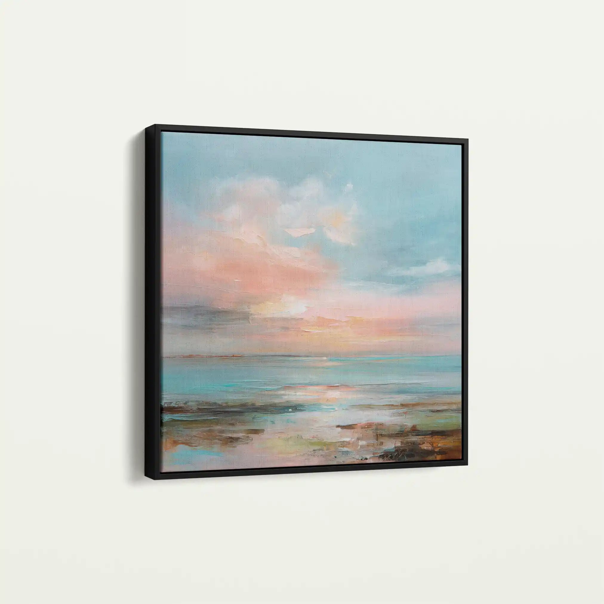 Abstract 714 Canvas Art 60 x 60 cm / Black