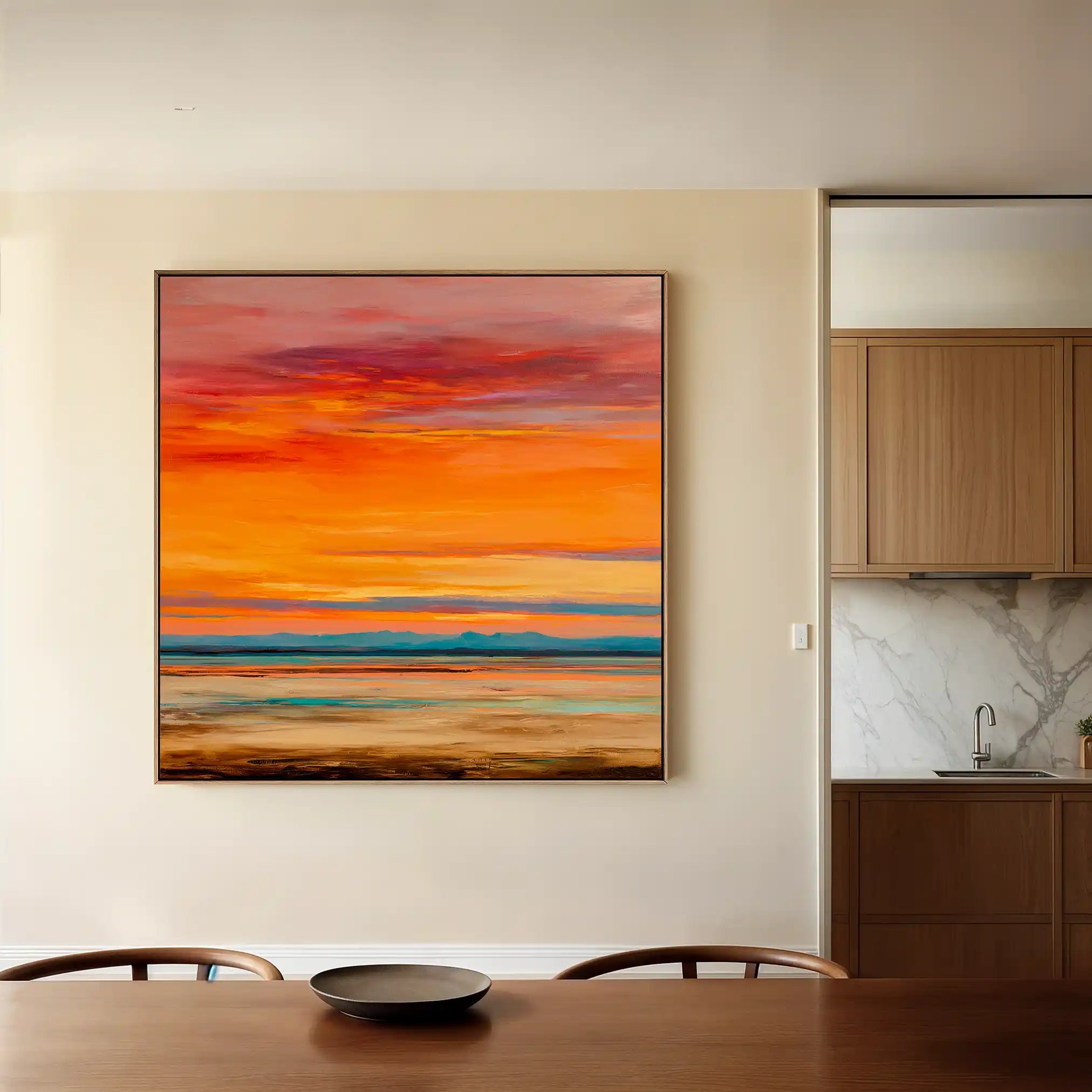 Abstract 717 Canvas Art 60 x 60 cm / Black