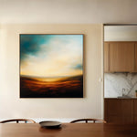 Abstract 719 Canvas Art 60 x 60 cm / Black