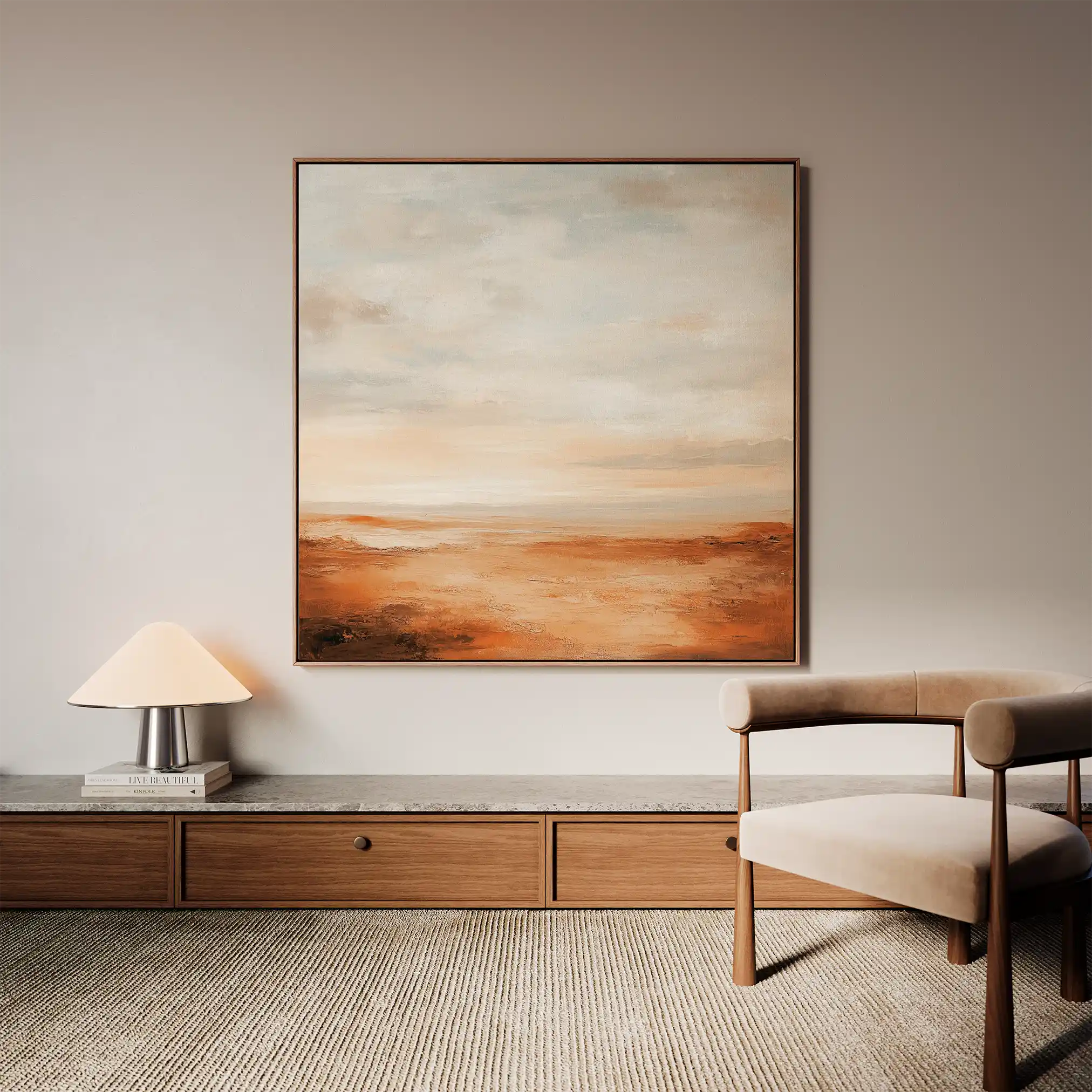 Abstract 720 Canvas Art 60 x 60 cm / Black