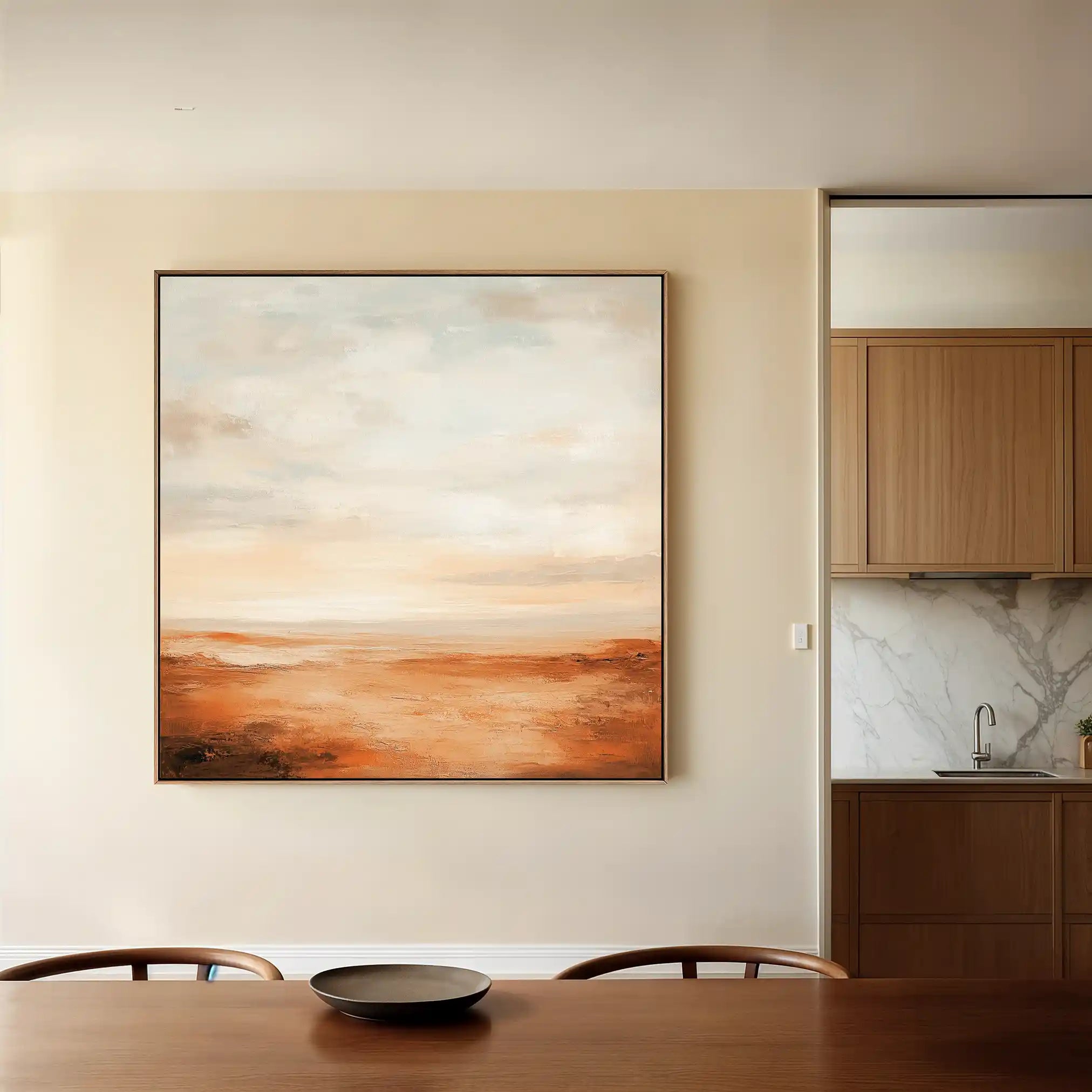 Abstract 720 Canvas Art 60 x 60 cm / Black