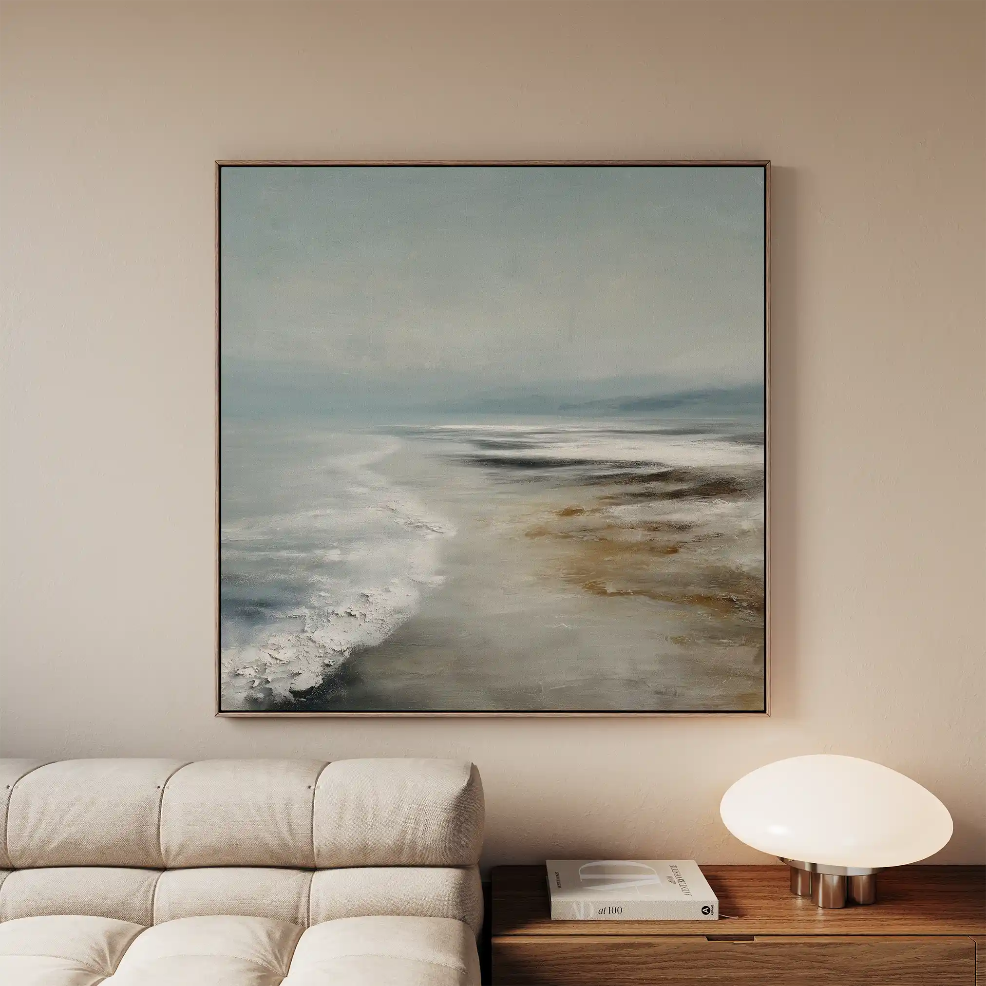 Abstract 727 Canvas Art 60 x 60 cm / Black