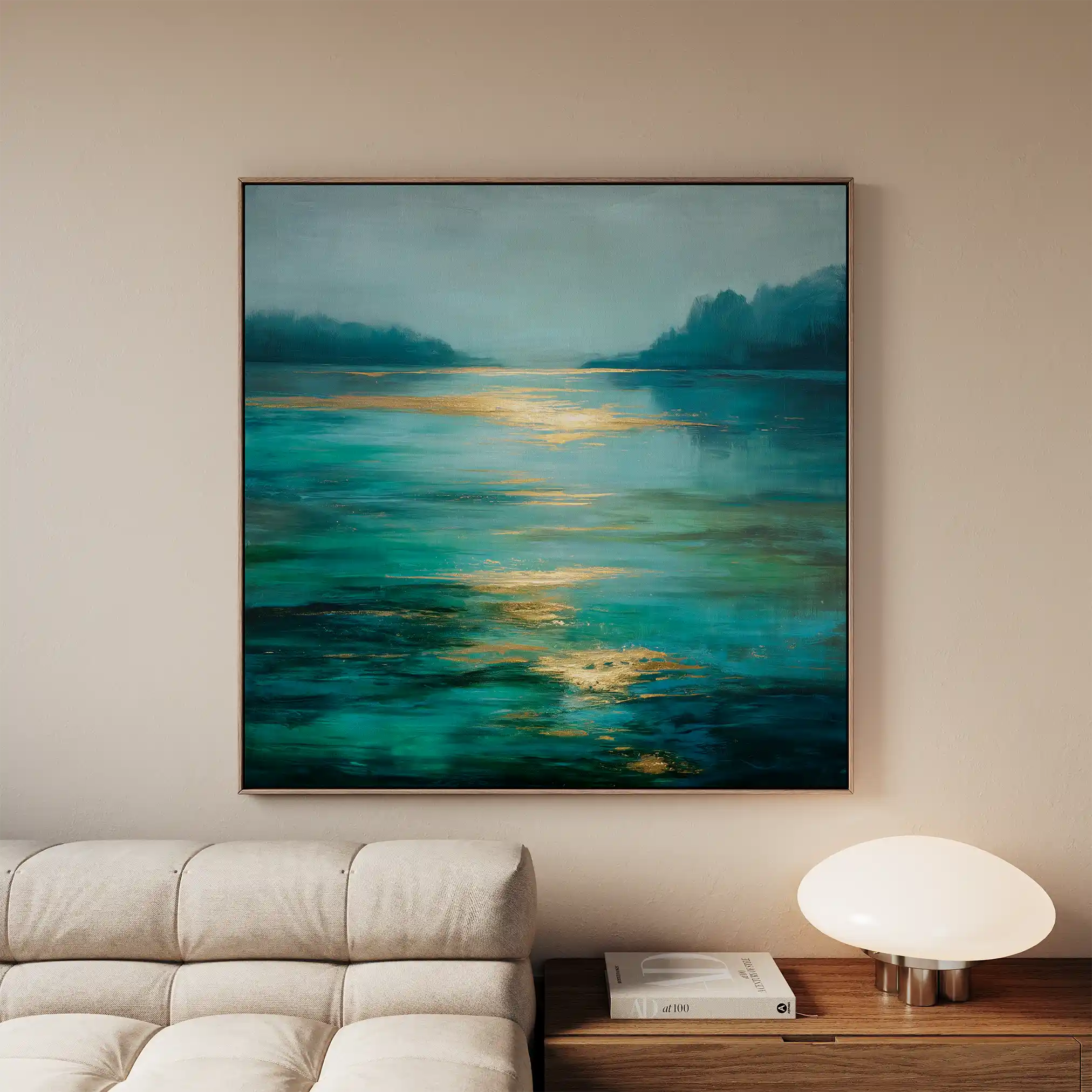 Abstract 732 Canvas Art 60 x 60 cm / Black