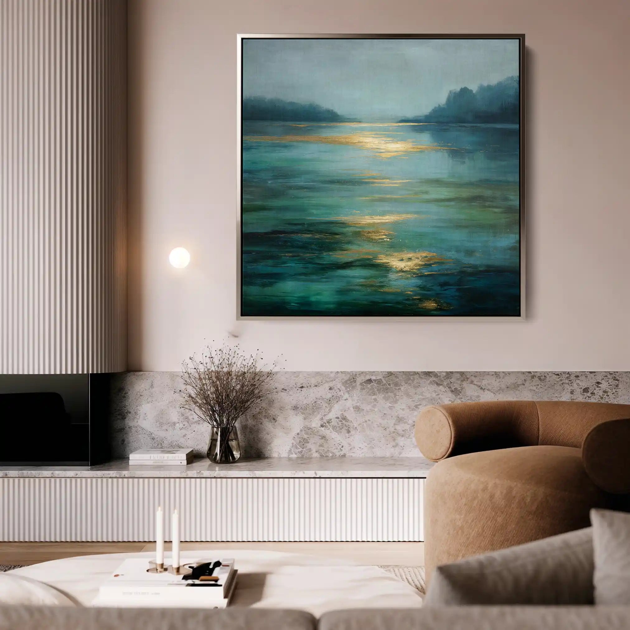 Abstract 732 Canvas Art 60 x 60 cm / Black