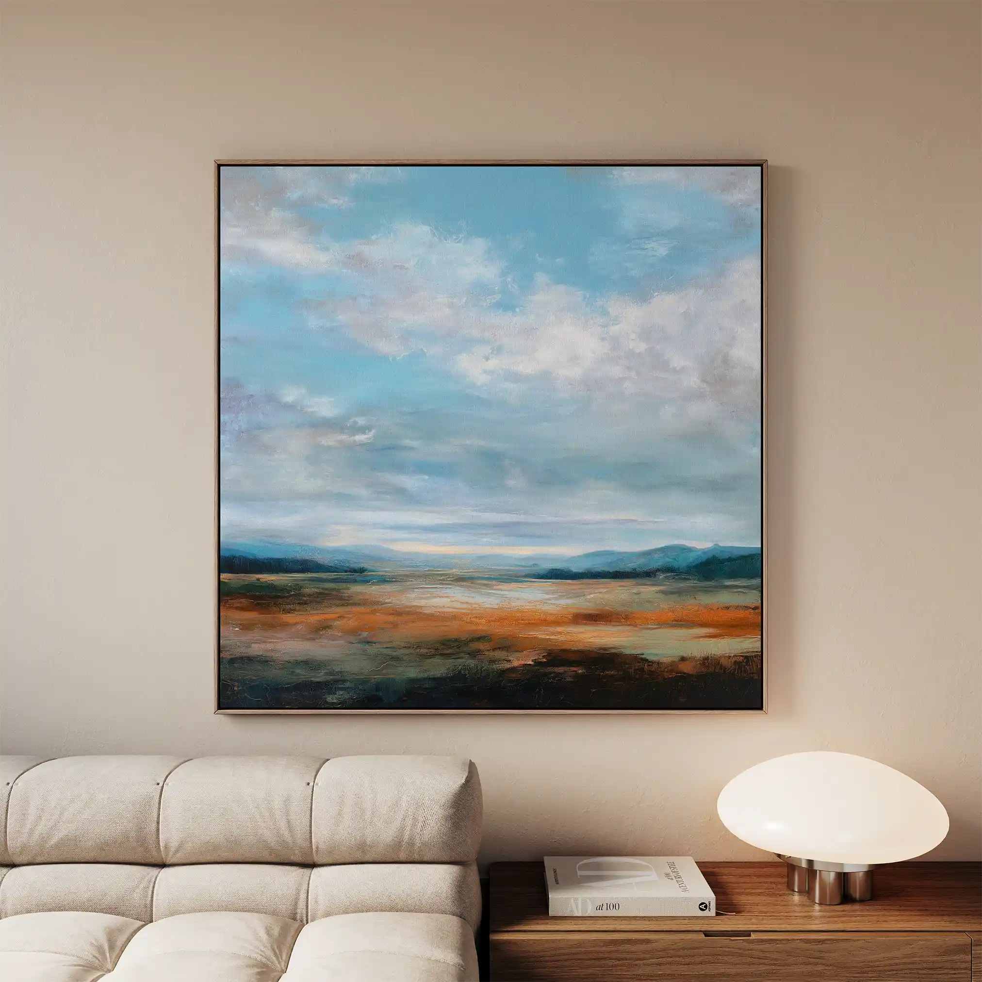 Abstract 736 Canvas Art 60 x 60 cm / Black