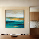 Abstract 737 Canvas Art 60 x 60 cm / Black