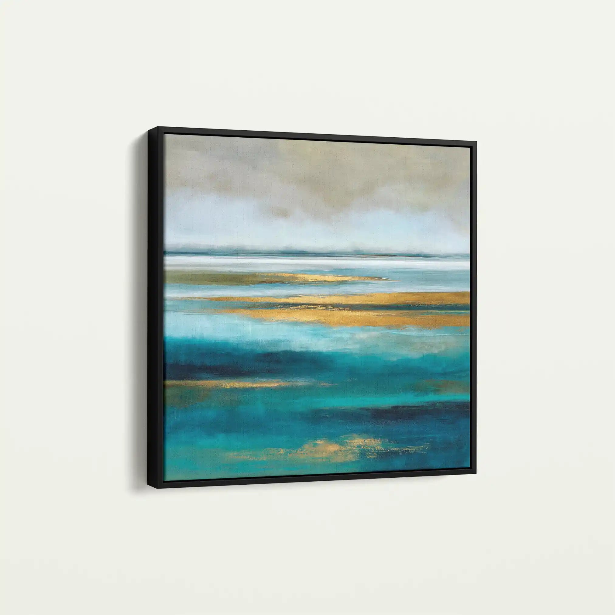 Abstract 737 Canvas Art 60 x 60 cm / Black