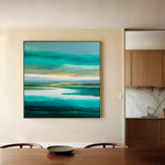 Abstract 741 Canvas Art 60 x 60 cm / Black
