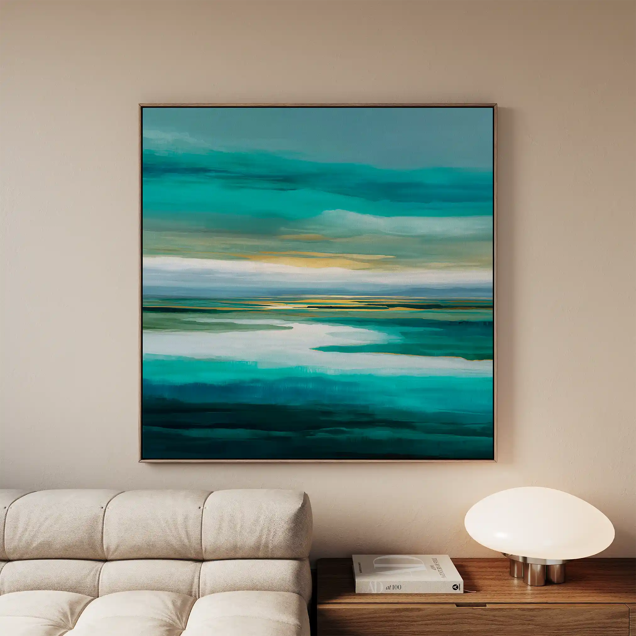 Abstract 741 Canvas Art 60 x 60 cm / Black