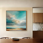 Abstract 743 Canvas Art 60 x 60 cm / Black