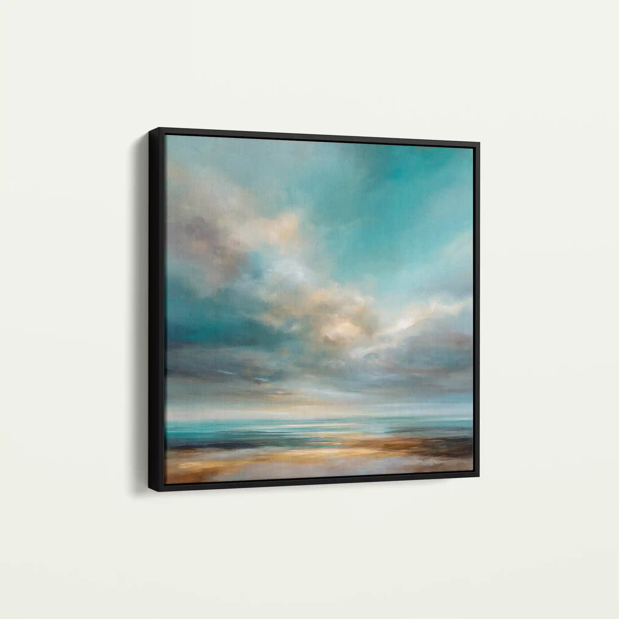 Abstract 743 Canvas Art 60 x 60 cm / Black