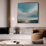 Abstract 746 Canvas Art 60 x 60 cm / Black