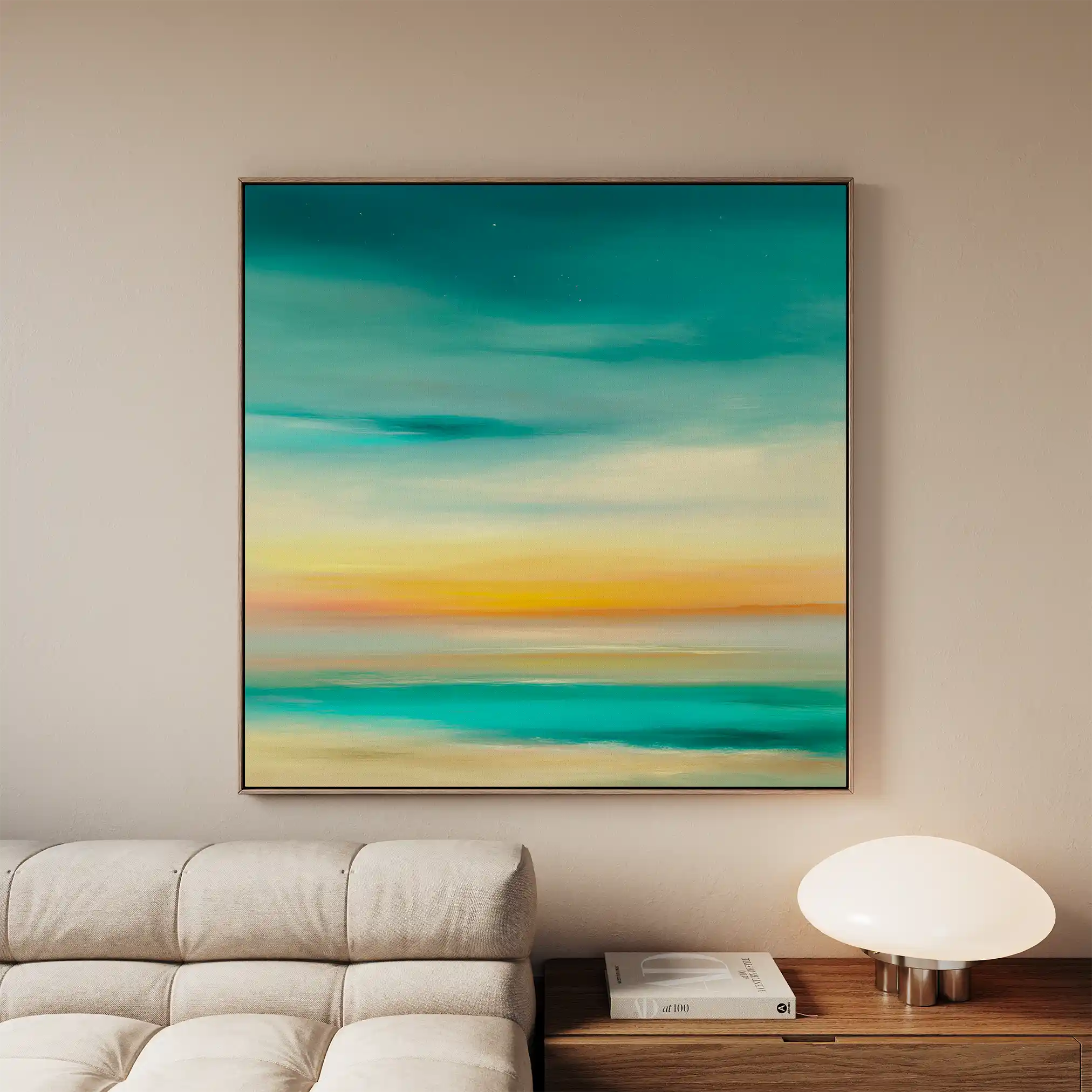 Abstract 750 Canvas Art 60 x 60 cm / Black
