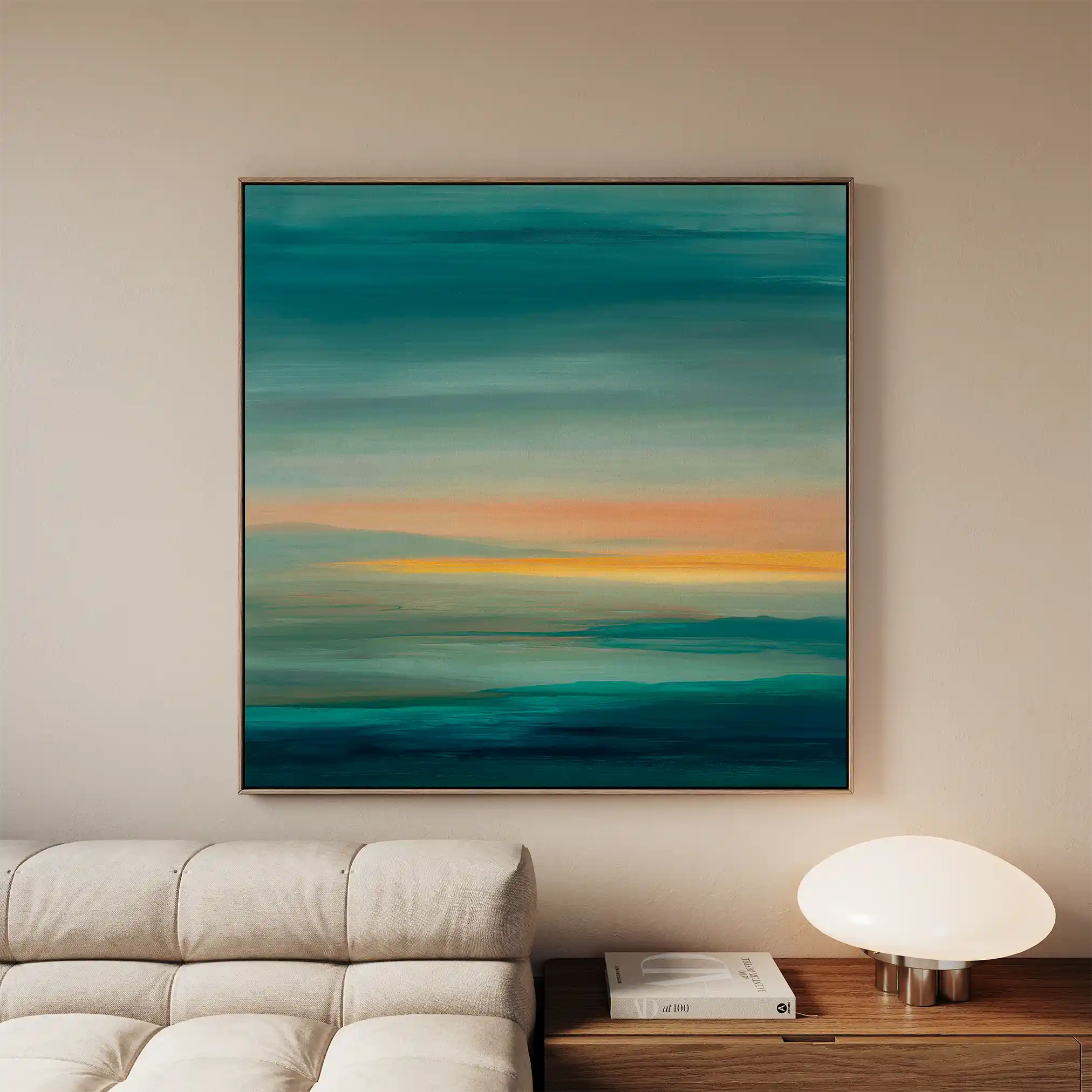 Abstract 751 Canvas Art 60 x 60 cm / Black