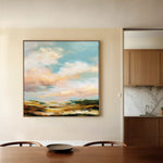 Abstract 758 Canvas Art 60 x 60 cm / Black