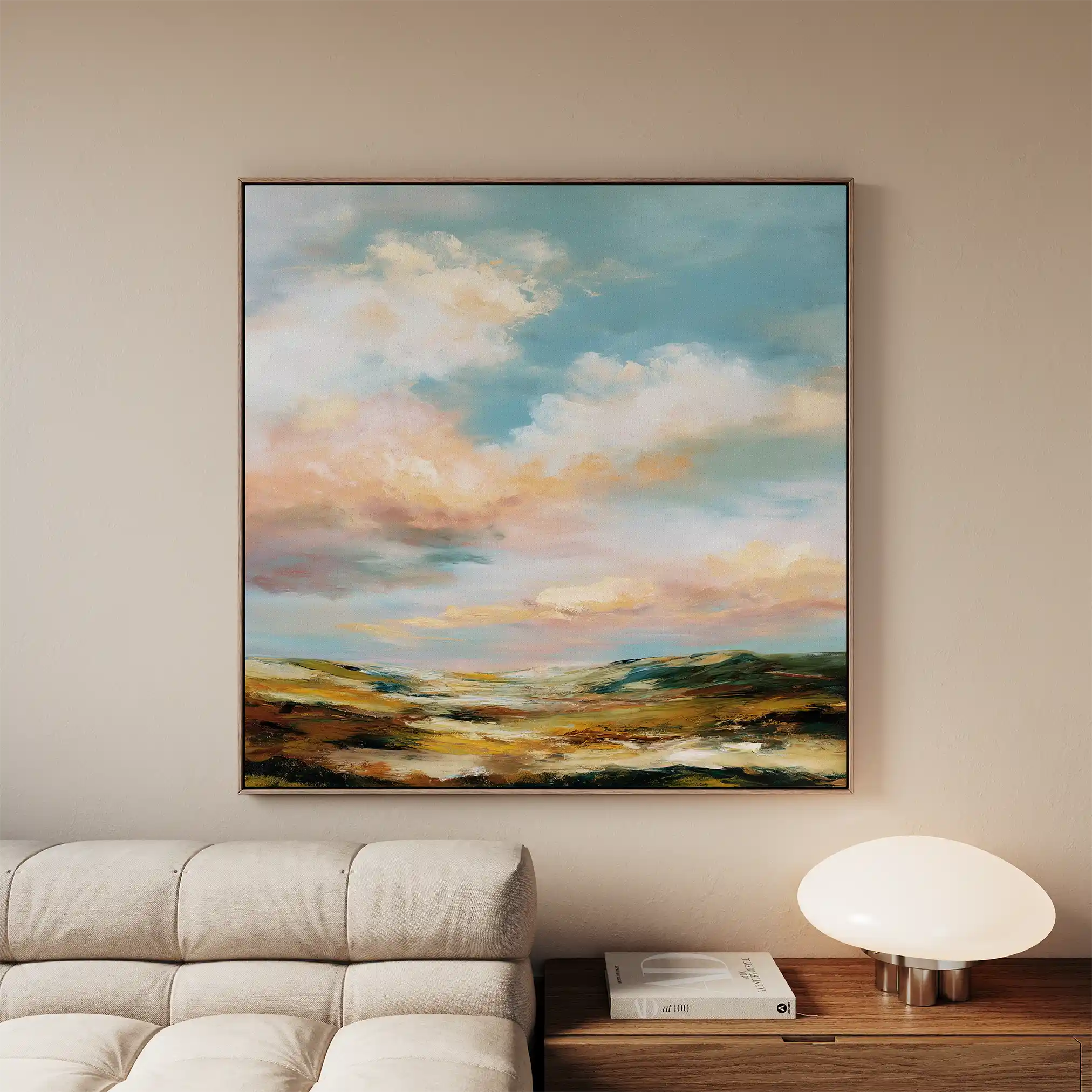 Abstract 758 Canvas Art 60 x 60 cm / Black