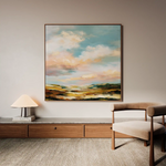 Abstract 758 Canvas Art 60 x 60 cm / Black