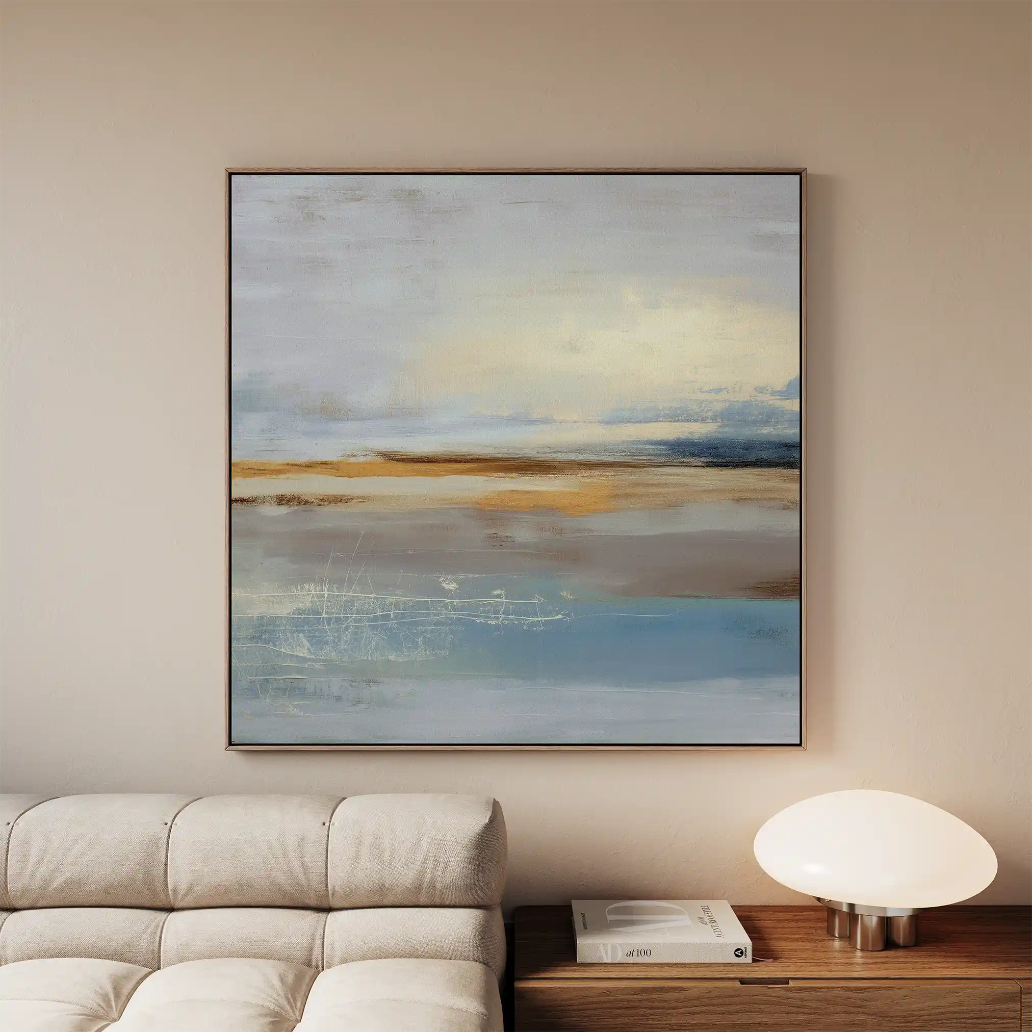 Abstract 763 Canvas Art 60 x 60 cm / Black