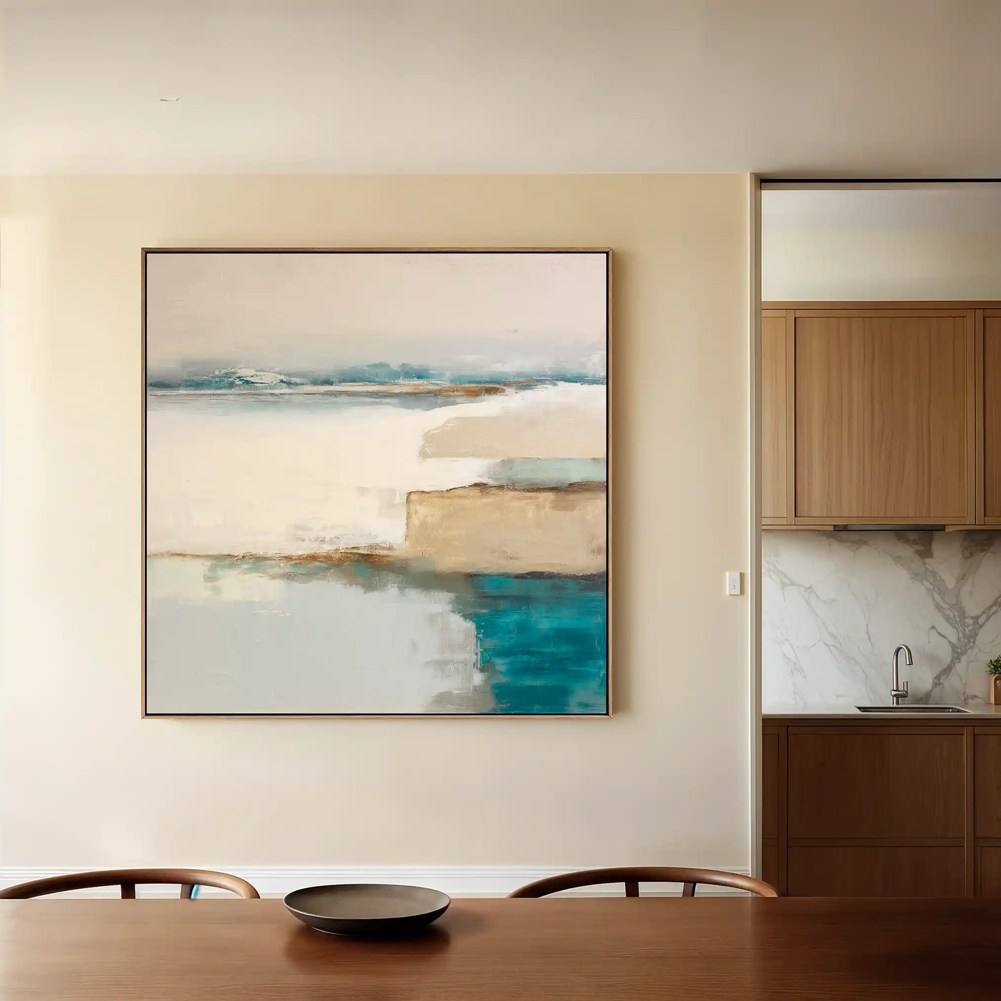 Abstract 764 Canvas Art 60 x 60 cm / Black