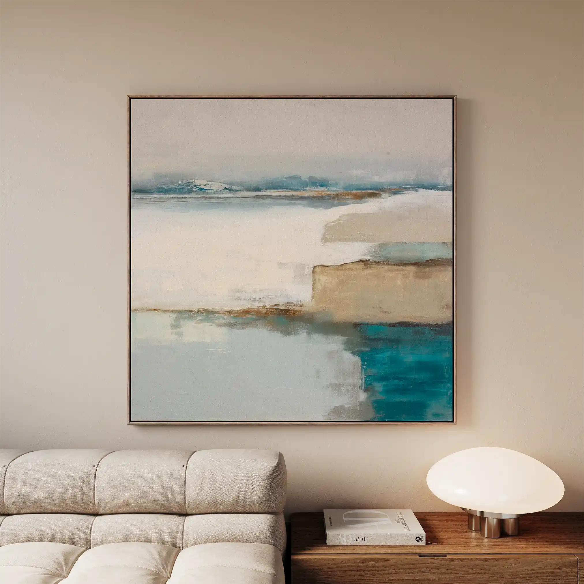 Abstract 764 Canvas Art 60 x 60 cm / Black