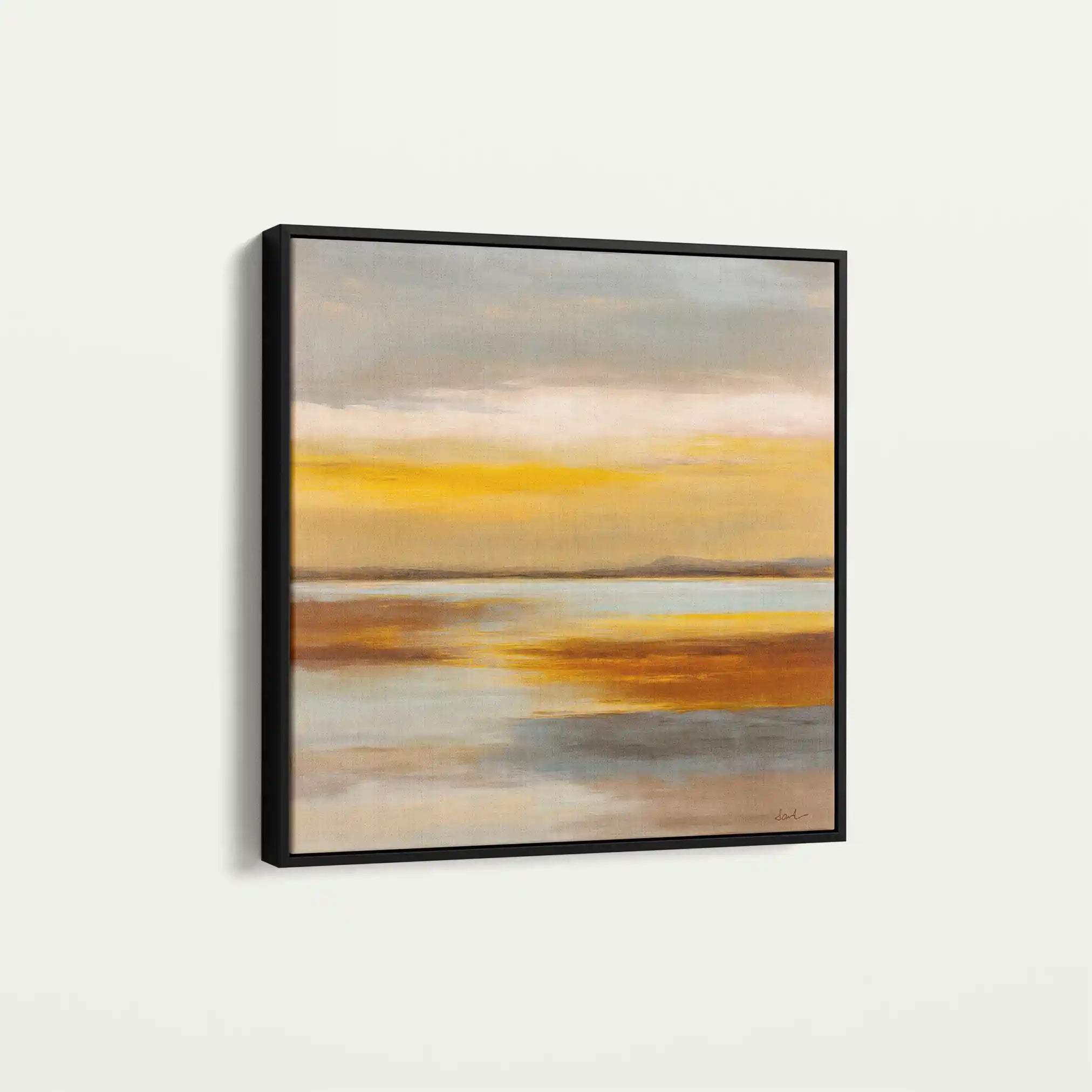 Abstract 765 Canvas Art 60 x 60 cm / Black