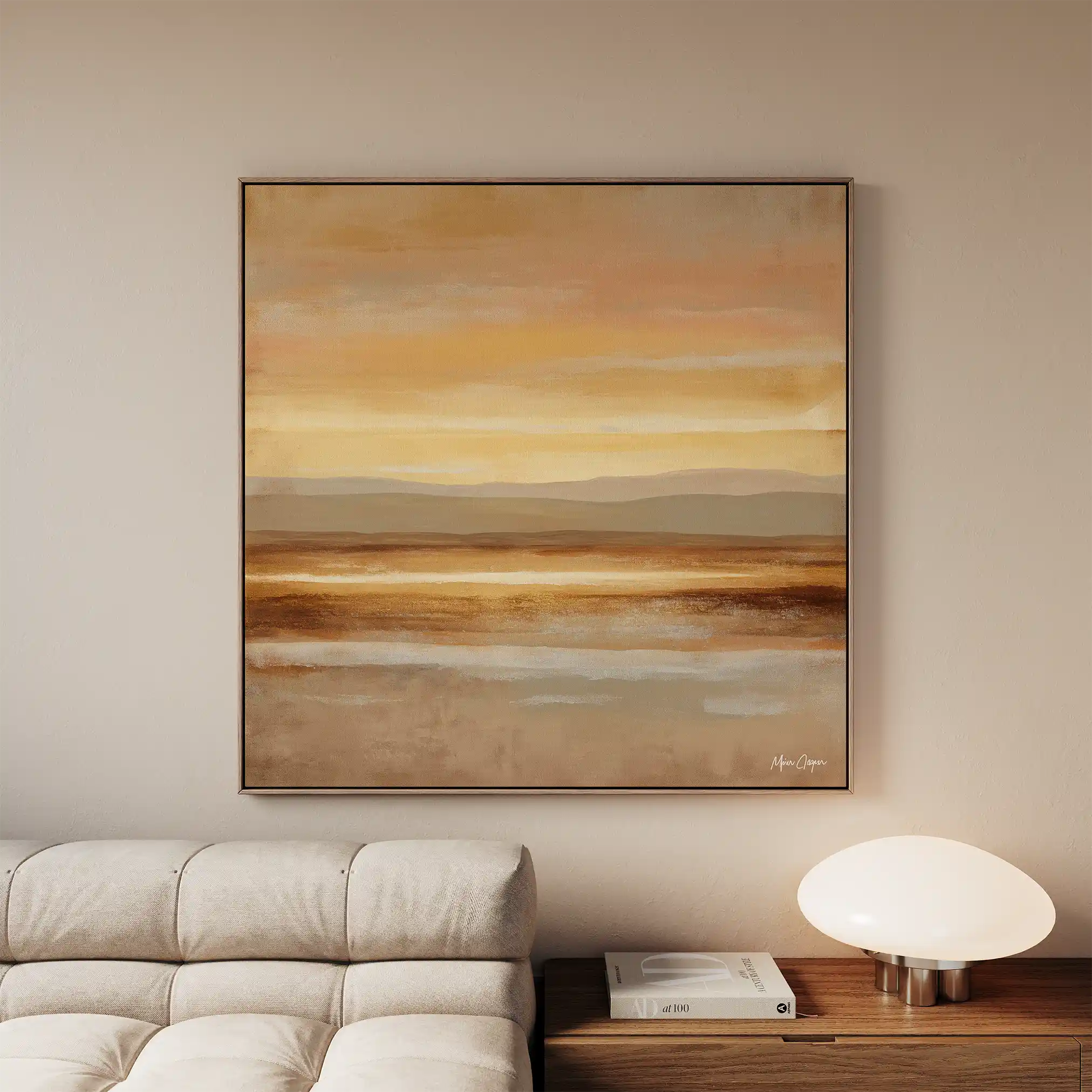 Abstract 766 Canvas Art 60 x 60 cm / Black