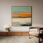 Abstract 768 Canvas Art 60 x 60 cm / Black