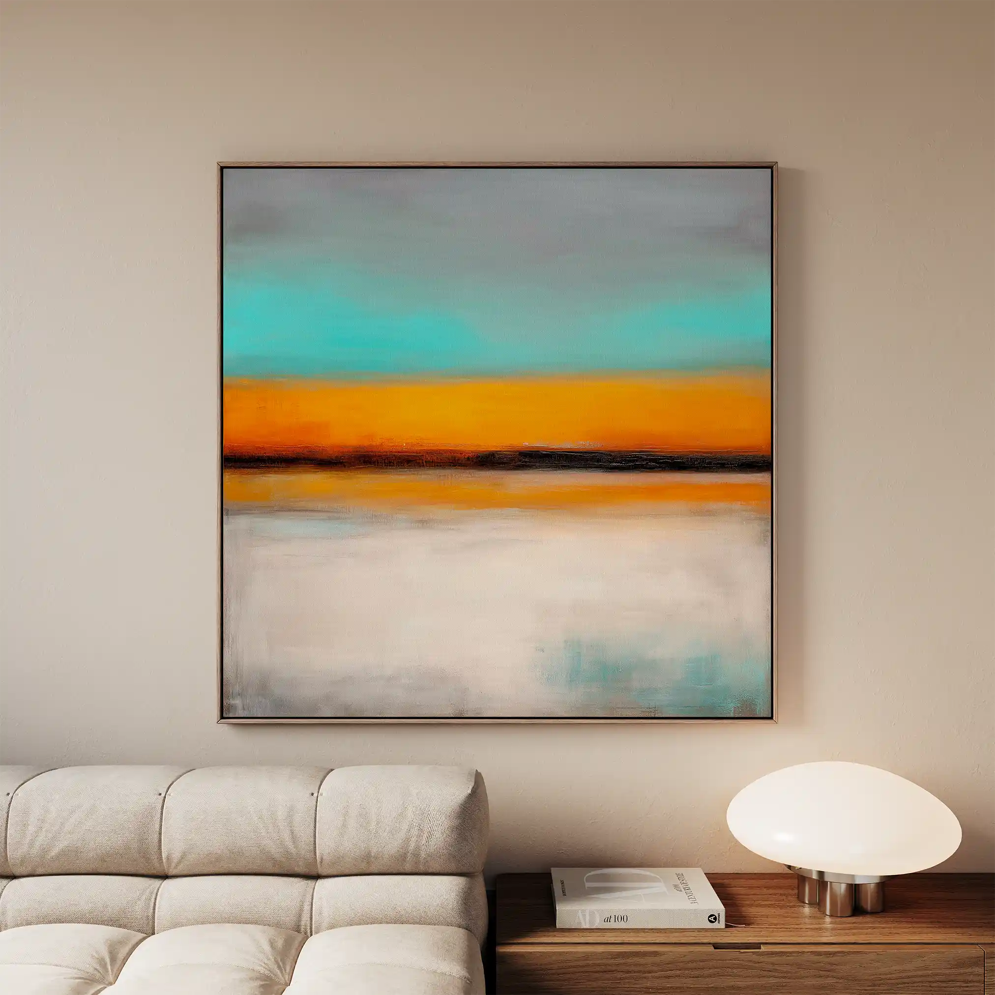 Abstract 772 Canvas Art 60 x 60 cm / Black