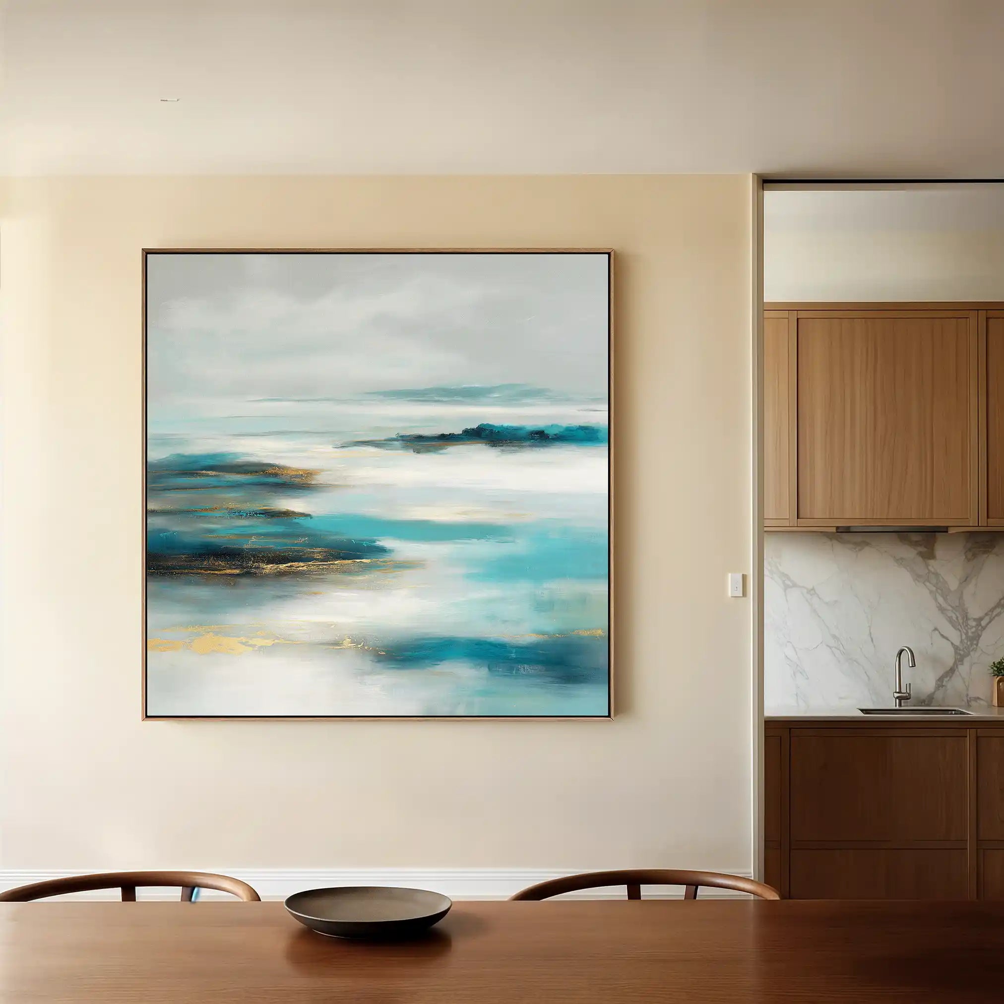 Abstract 773 Canvas Art 60 x 60 cm / Black