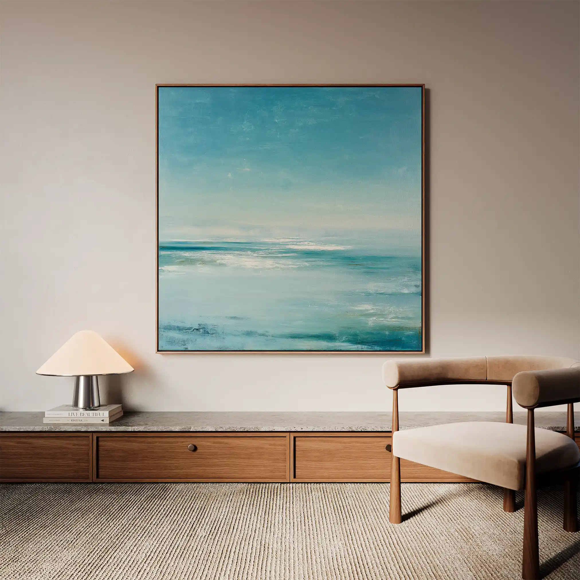 Abstract 777 Canvas Art 60 x 60 cm / Black