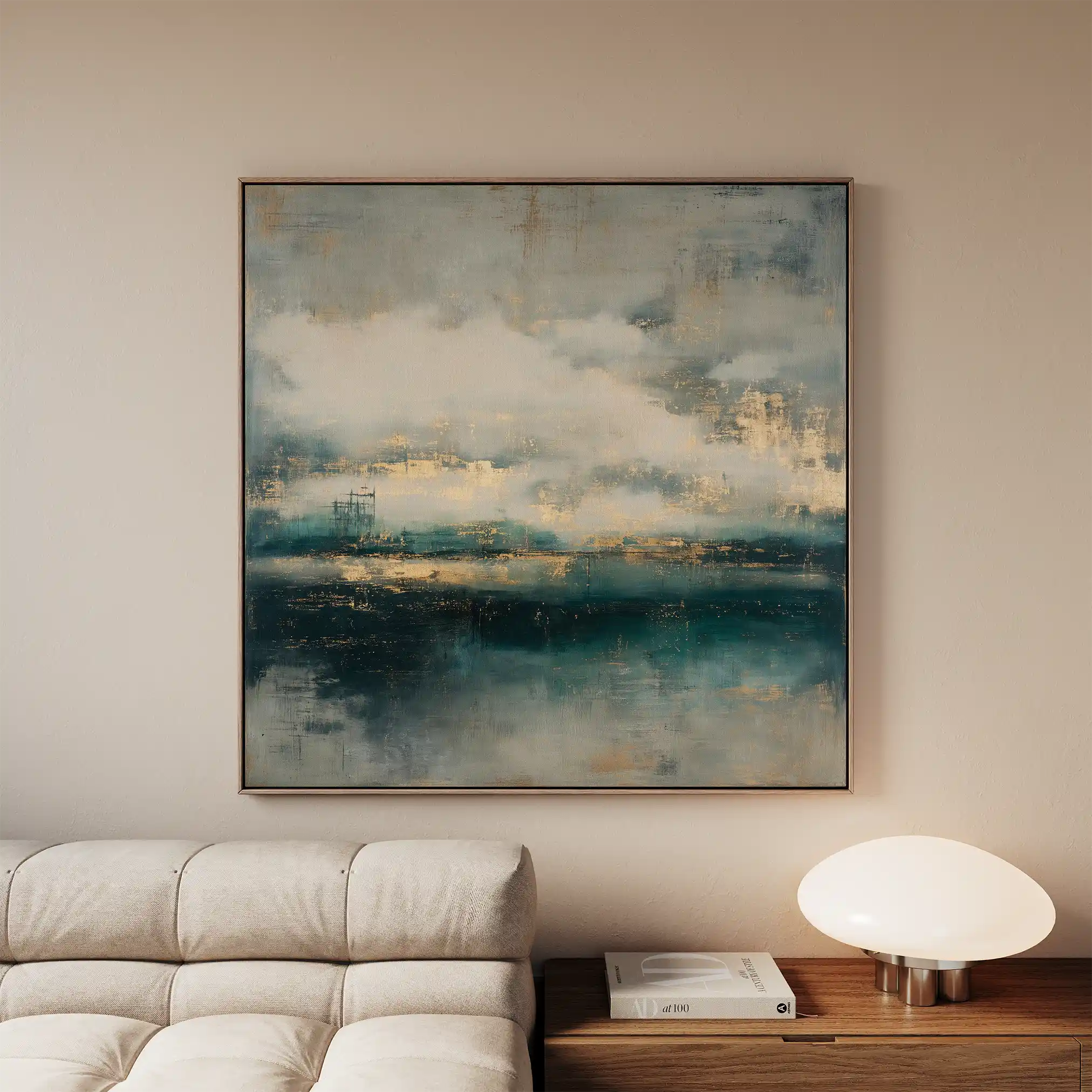 Abstract 778 Canvas Art 60 x 60 cm / Black