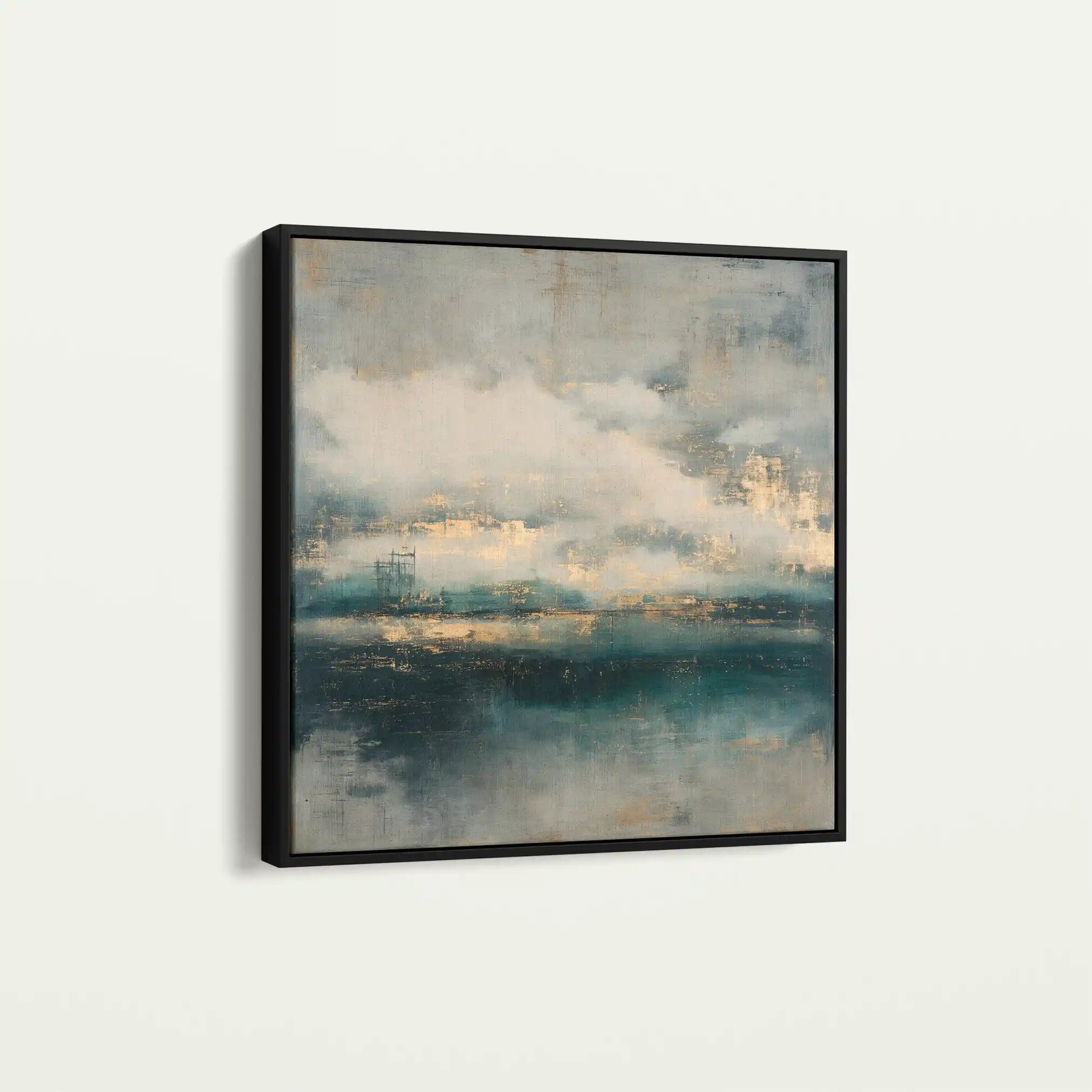 Abstract 778 Canvas Art 60 x 60 cm / Black
