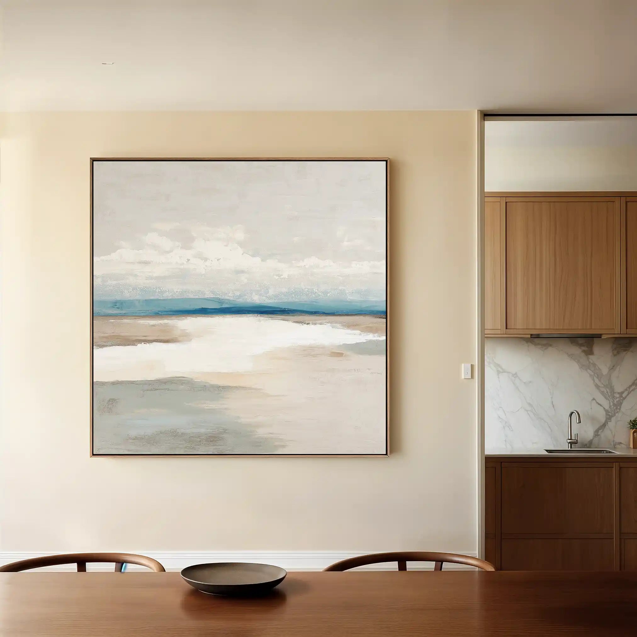 Abstract 780 Canvas Art 60 x 60 cm / Black