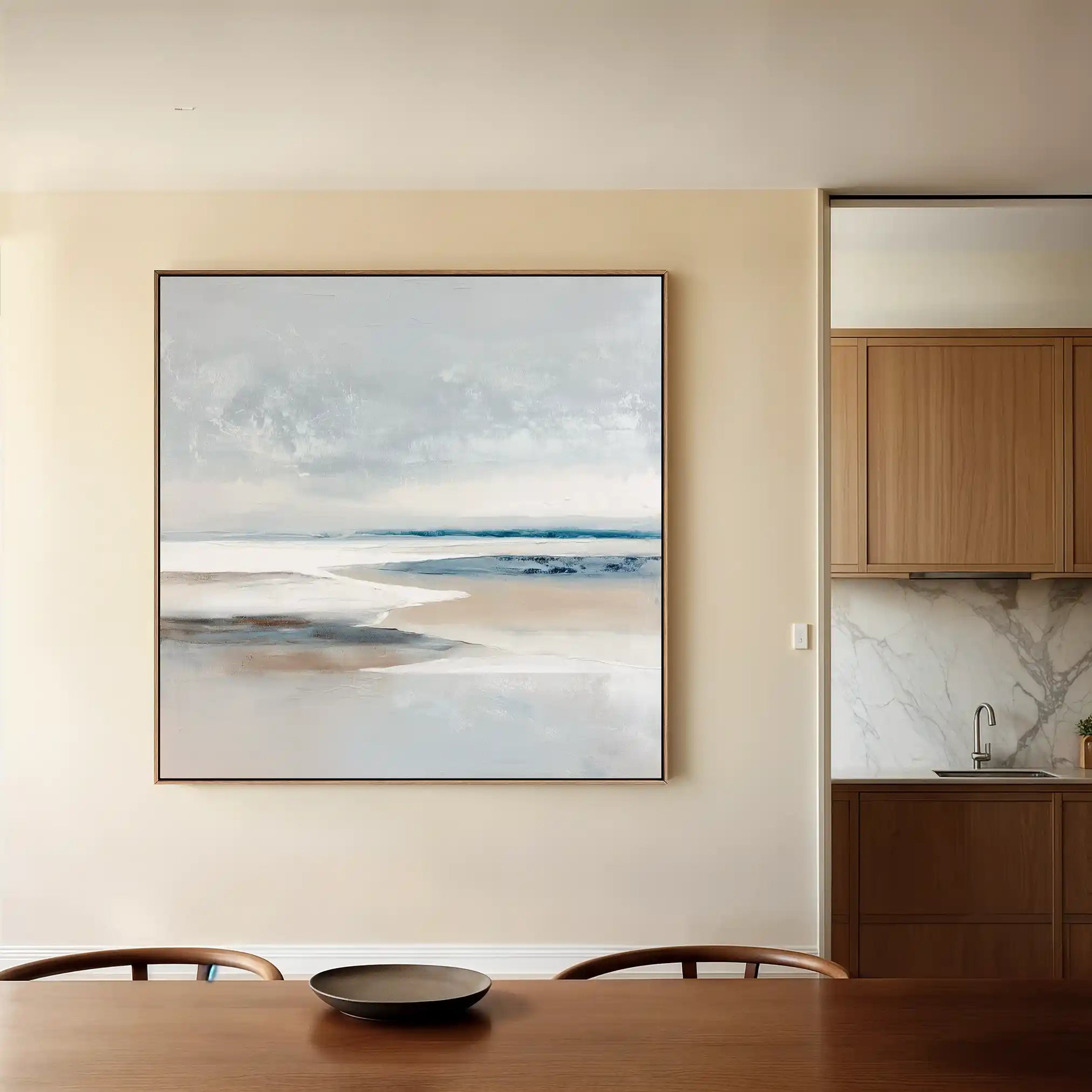 Abstract 782 Canvas Art 60 x 60 cm / Black