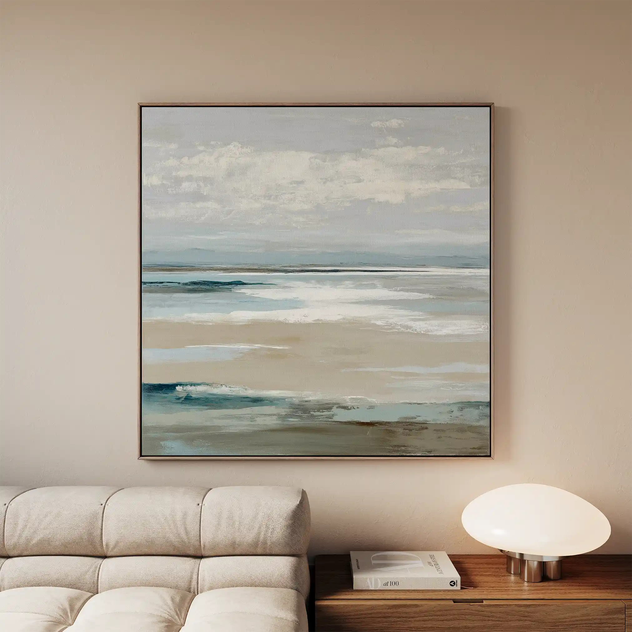 Abstract 784 Canvas Art 60 x 60 cm / Black