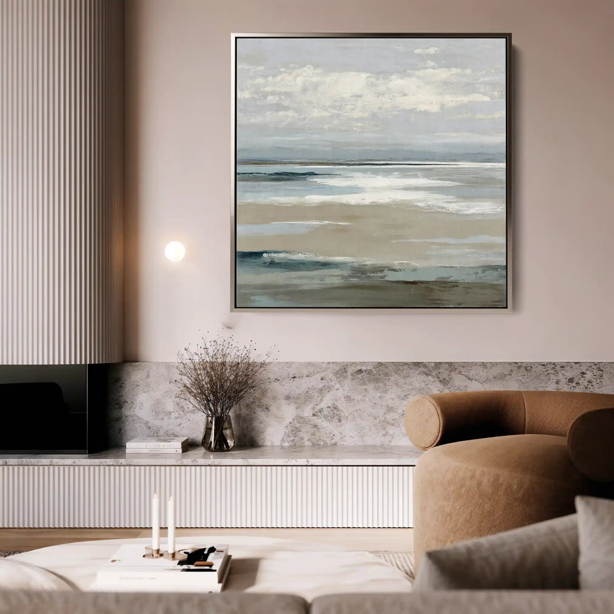 Abstract 784 Canvas Art 60 x 60 cm / Black