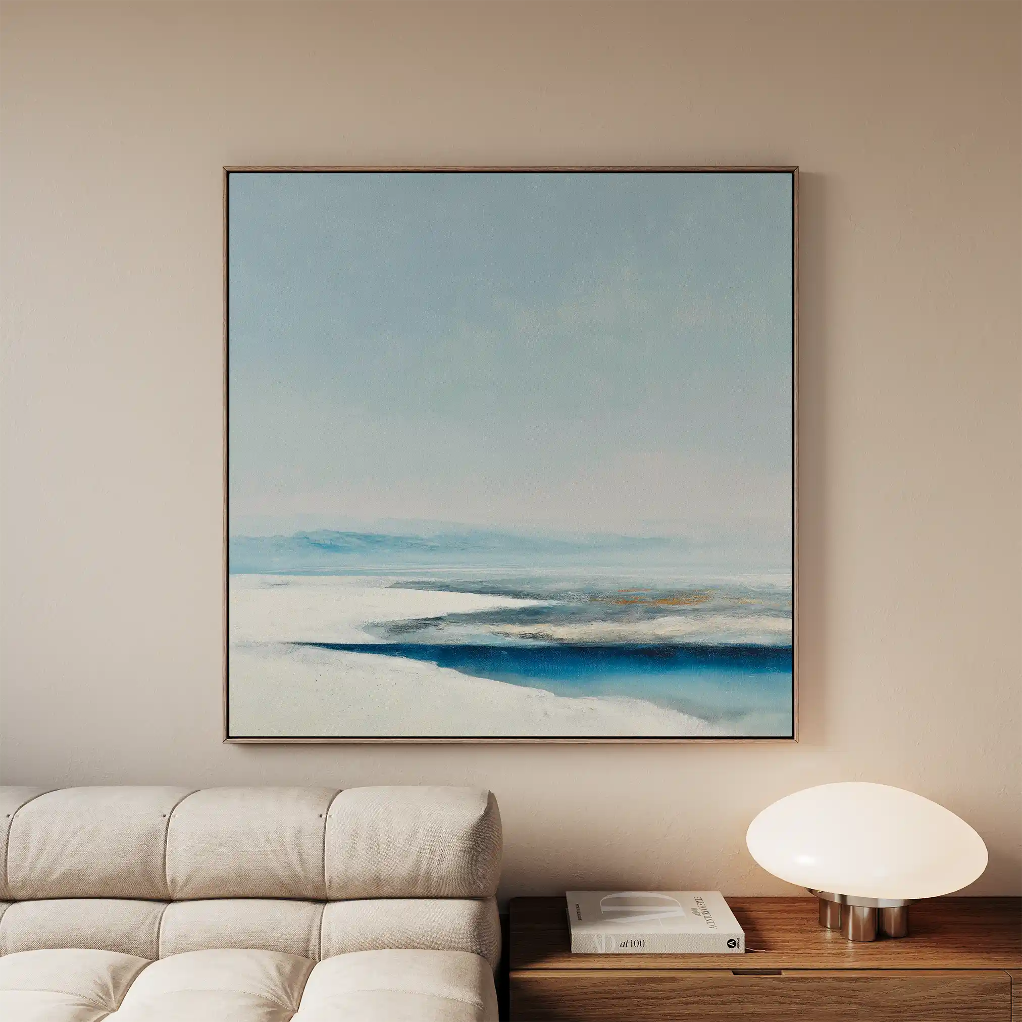 Abstract 790 Canvas Art 60 x 60 cm / Black