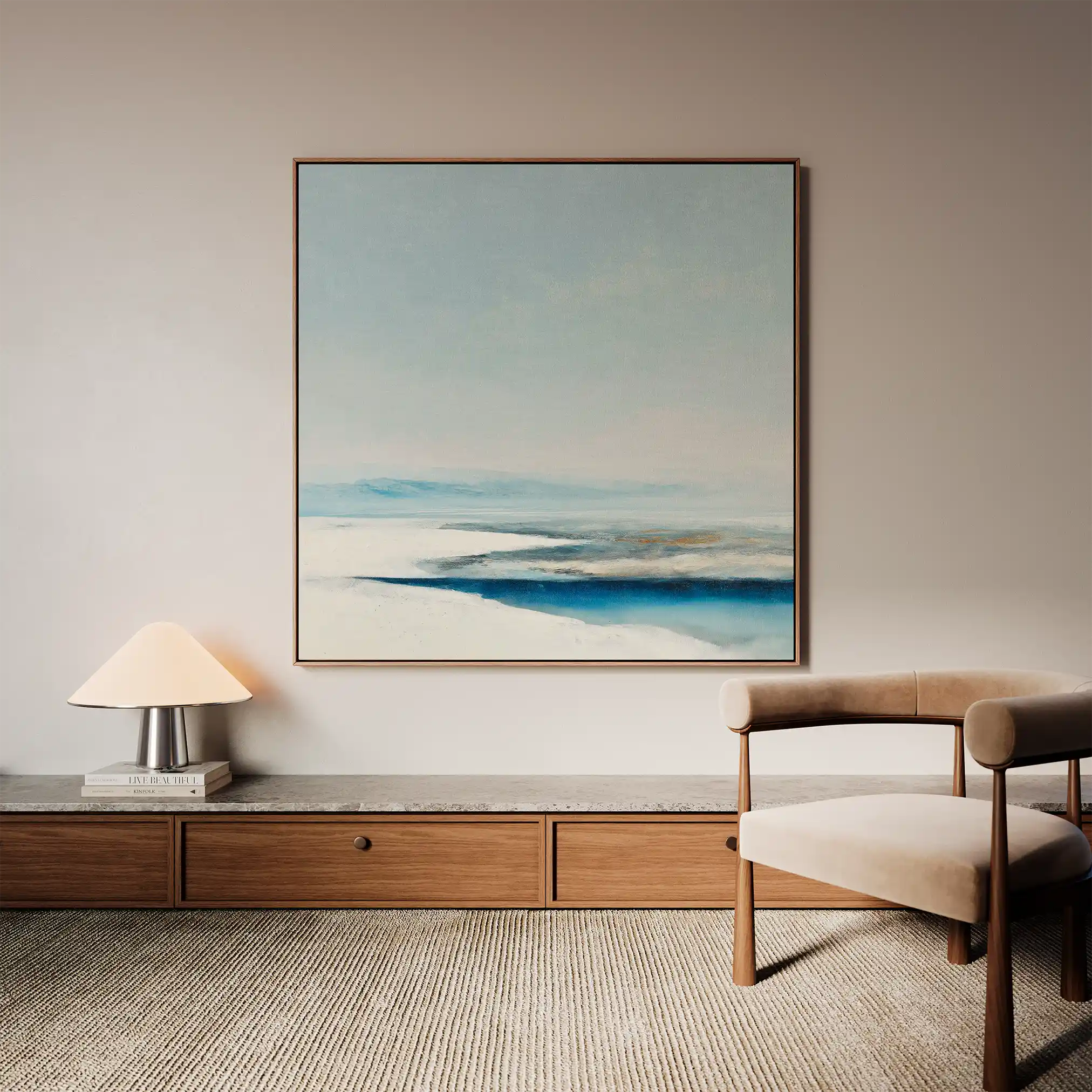 Abstract 790 Canvas Art 60 x 60 cm / Black