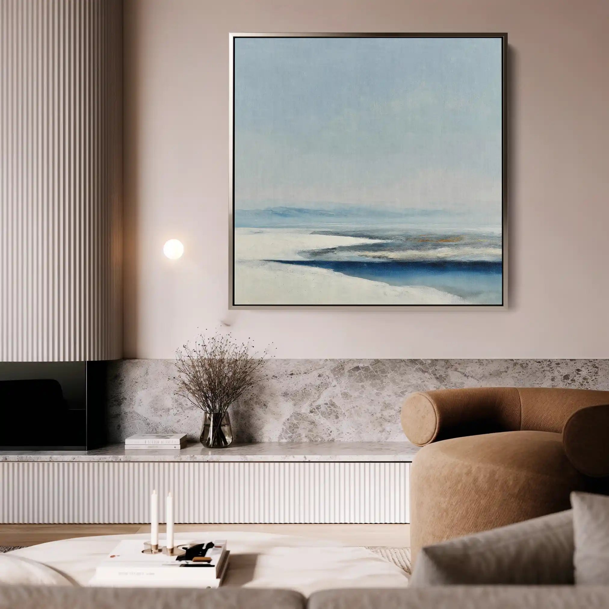 Abstract 790 Canvas Art 60 x 60 cm / Black