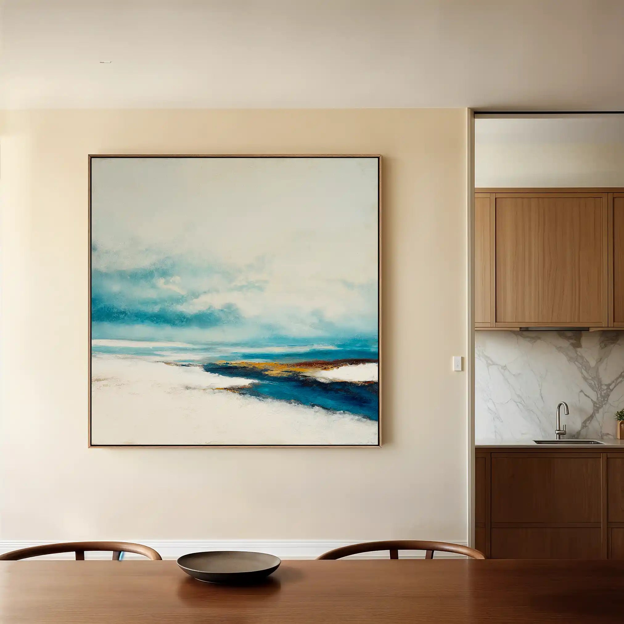 Abstract 791 Canvas Art 60 x 60 cm / Black