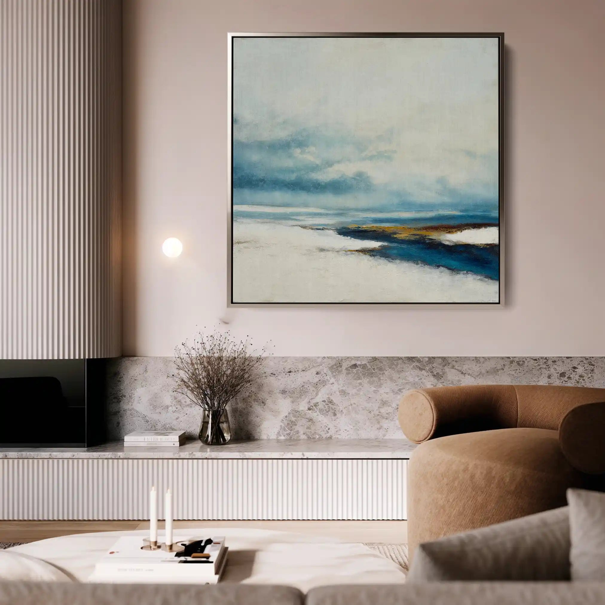 Abstract 791 Canvas Art 60 x 60 cm / Black