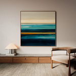 Abstract 793 Canvas Art 60 x 60 cm / Black