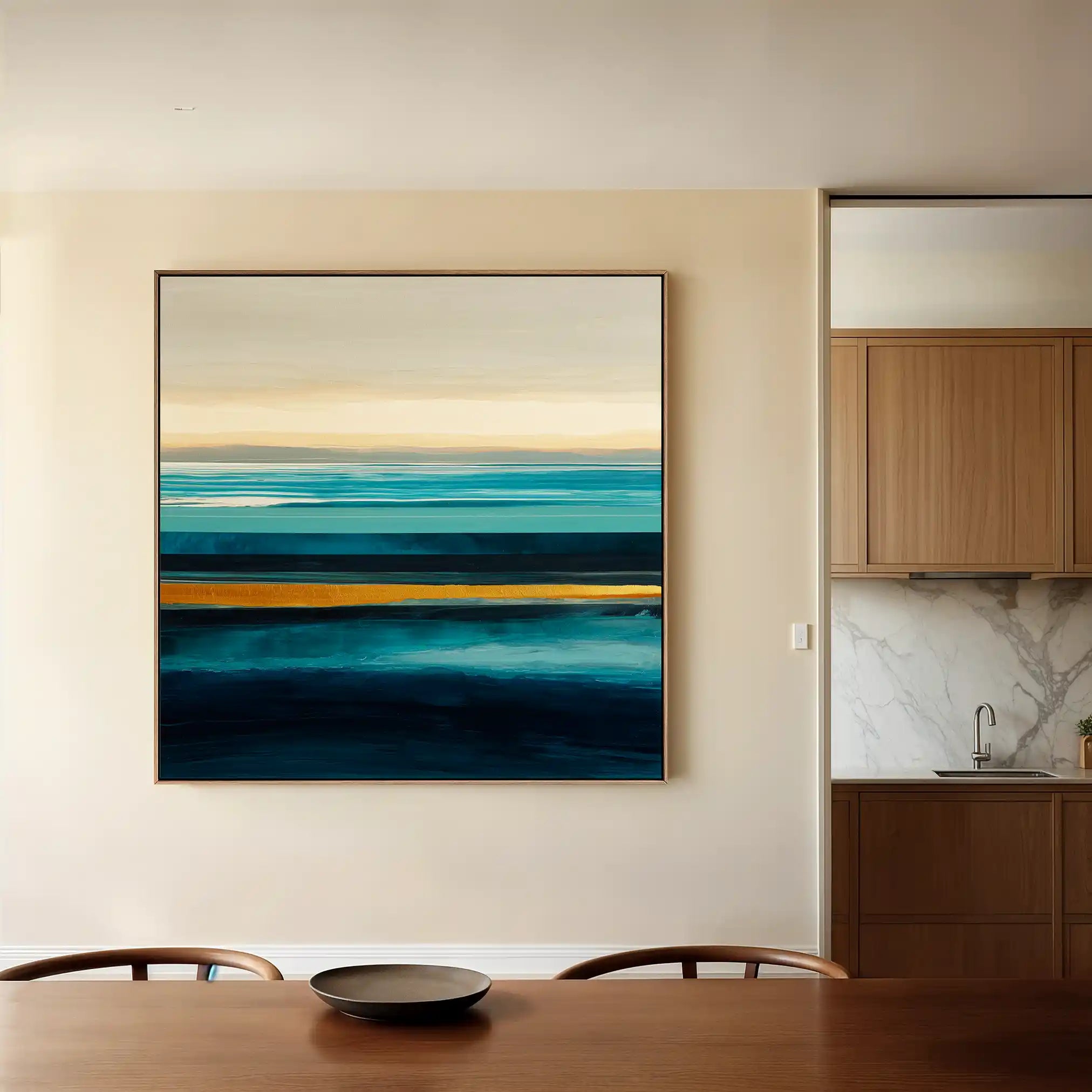 Abstract 793 Canvas Art 60 x 60 cm / Black