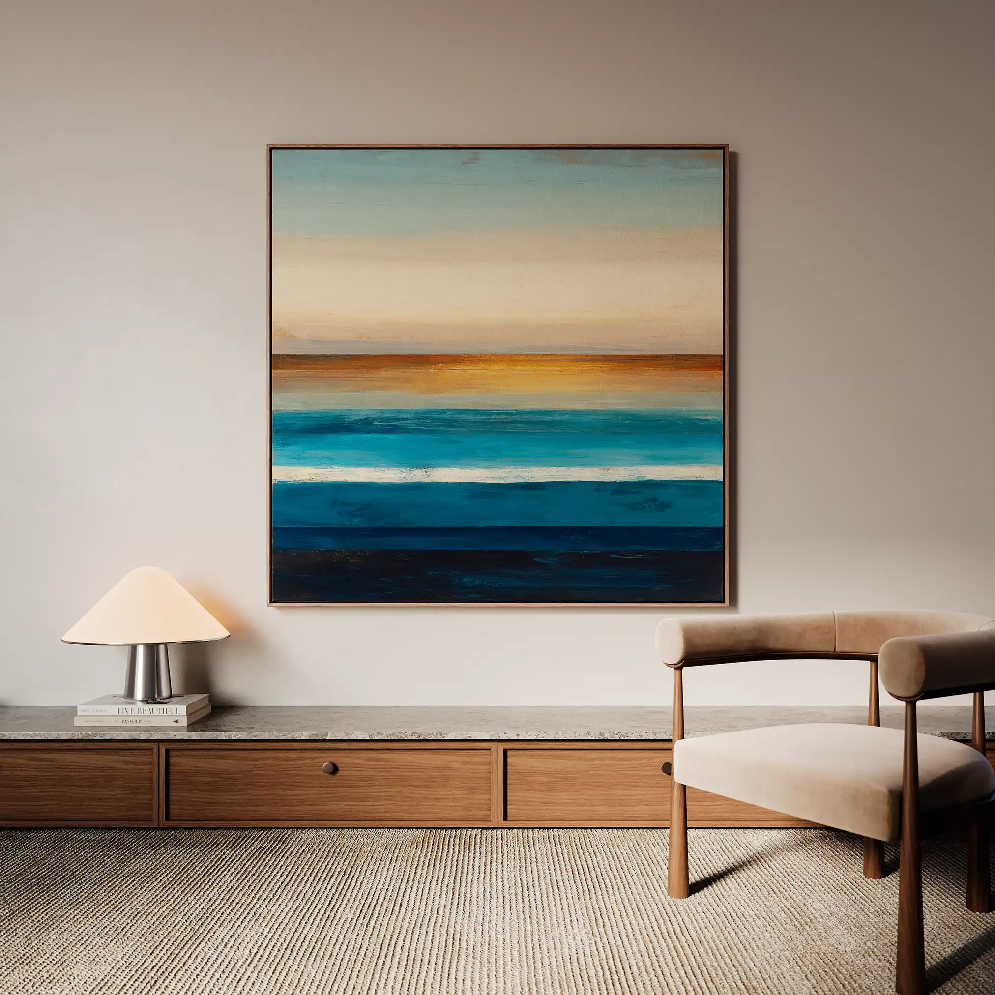 Abstract 794 Canvas Art 60 x 60 cm / Black