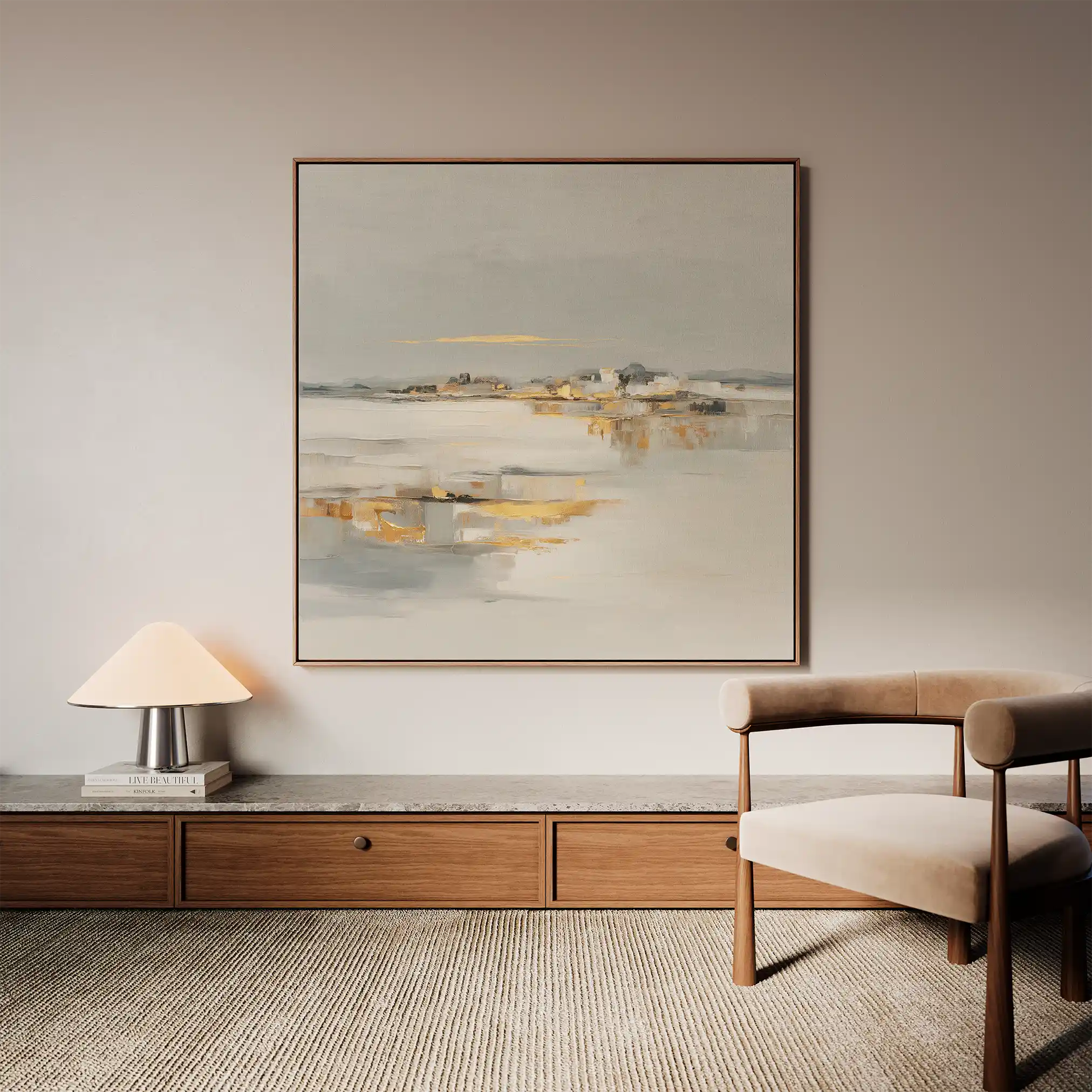 Abstract 795 Canvas Art 60 x 60 cm / Black