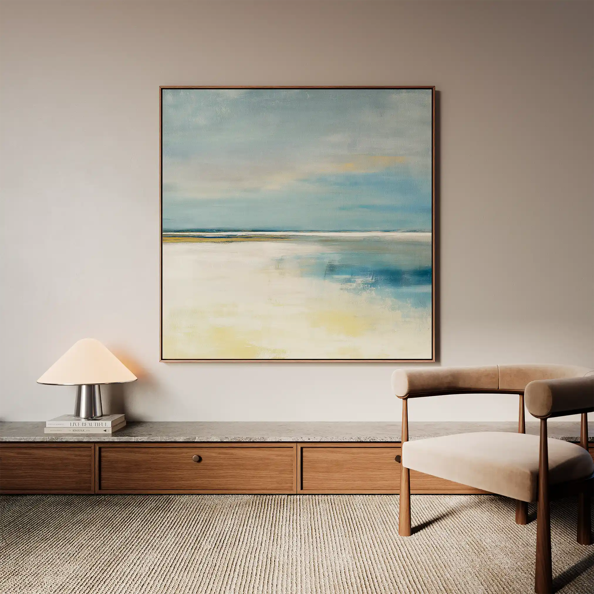 Abstract 796 Canvas Art 60 x 60 cm / Black