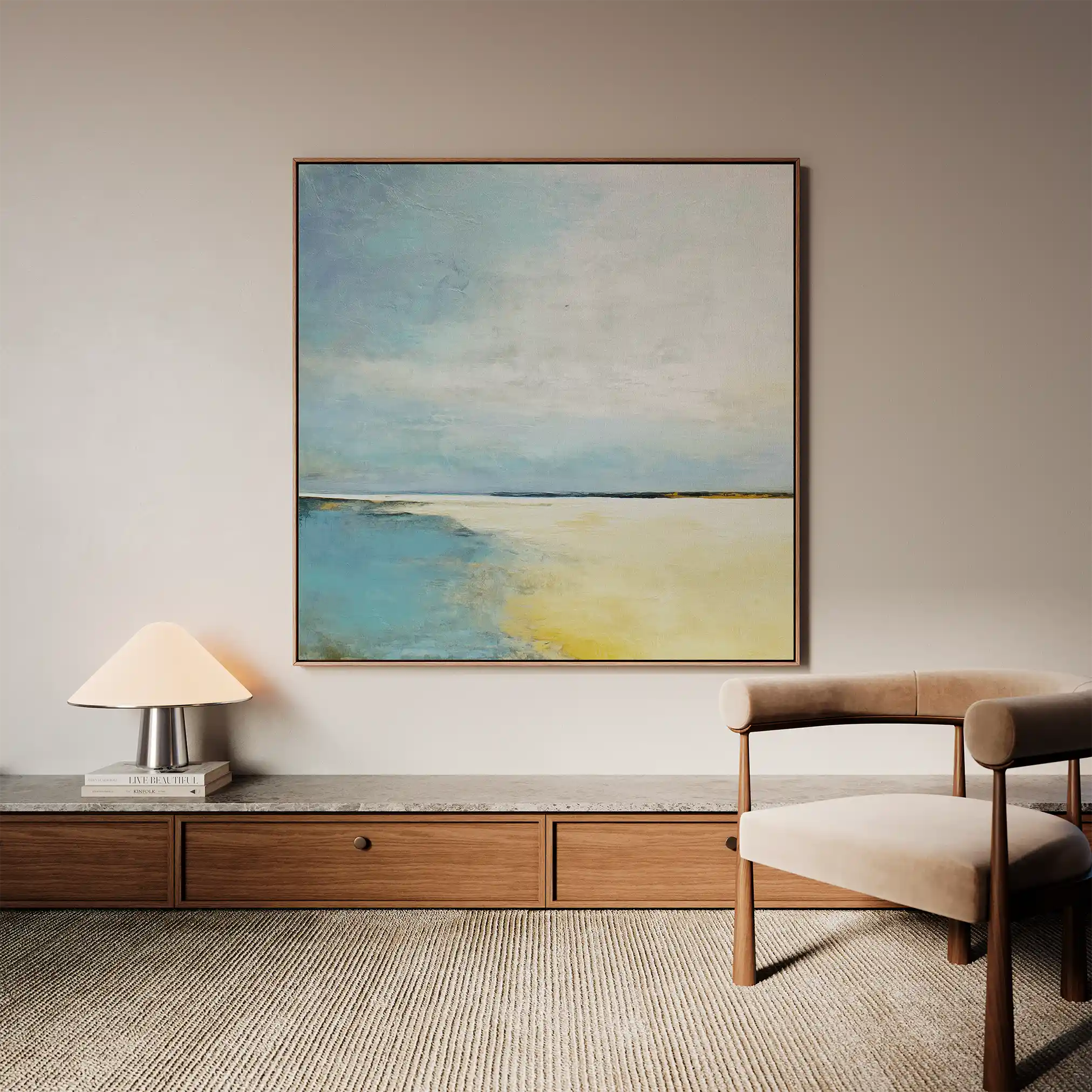 Abstract 798 Canvas Art 60 x 60 cm / Black