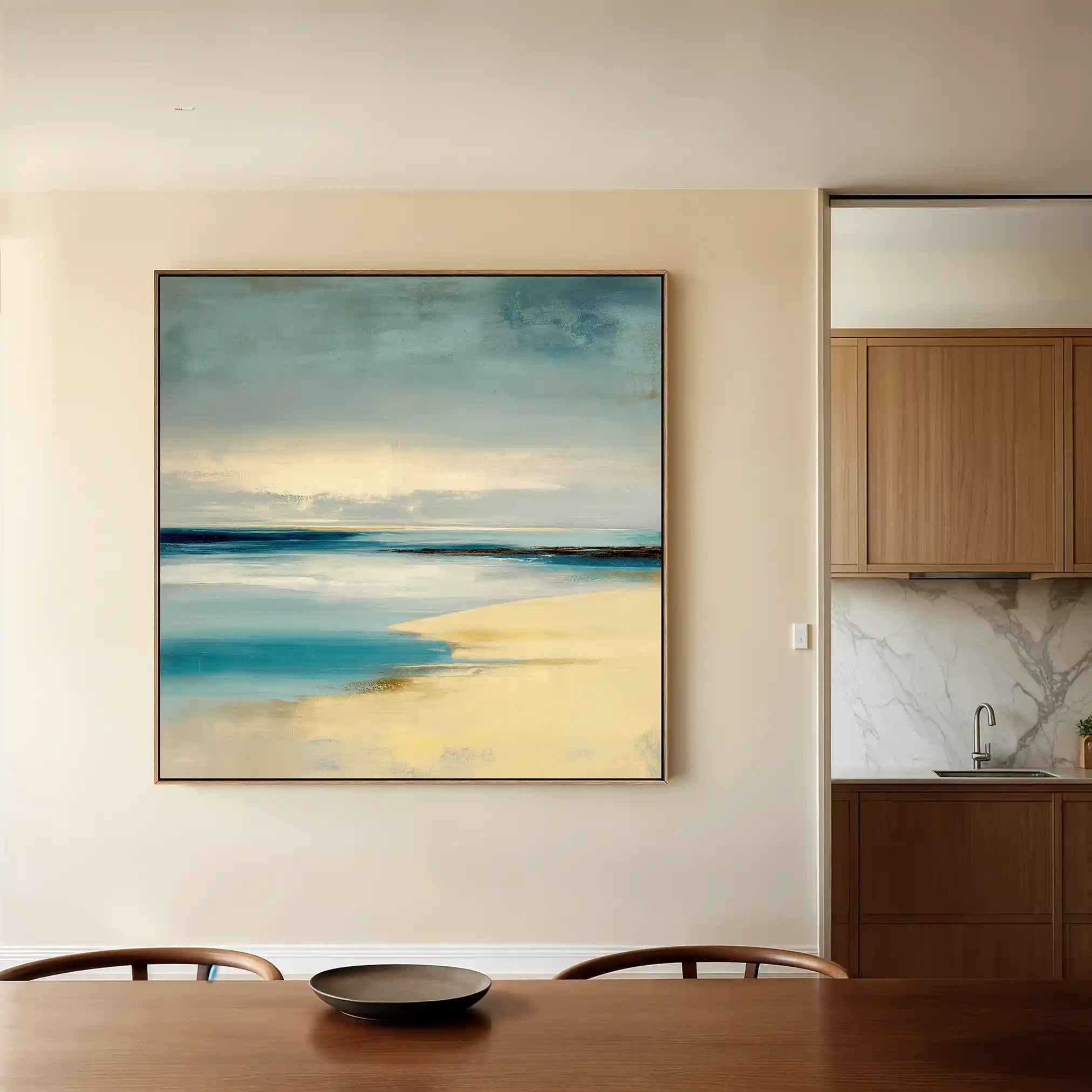 Abstract 799 Canvas Art 60 x 60 cm / Black