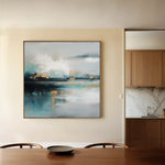 Abstract 800 Canvas Art 60 x 60 cm / Black